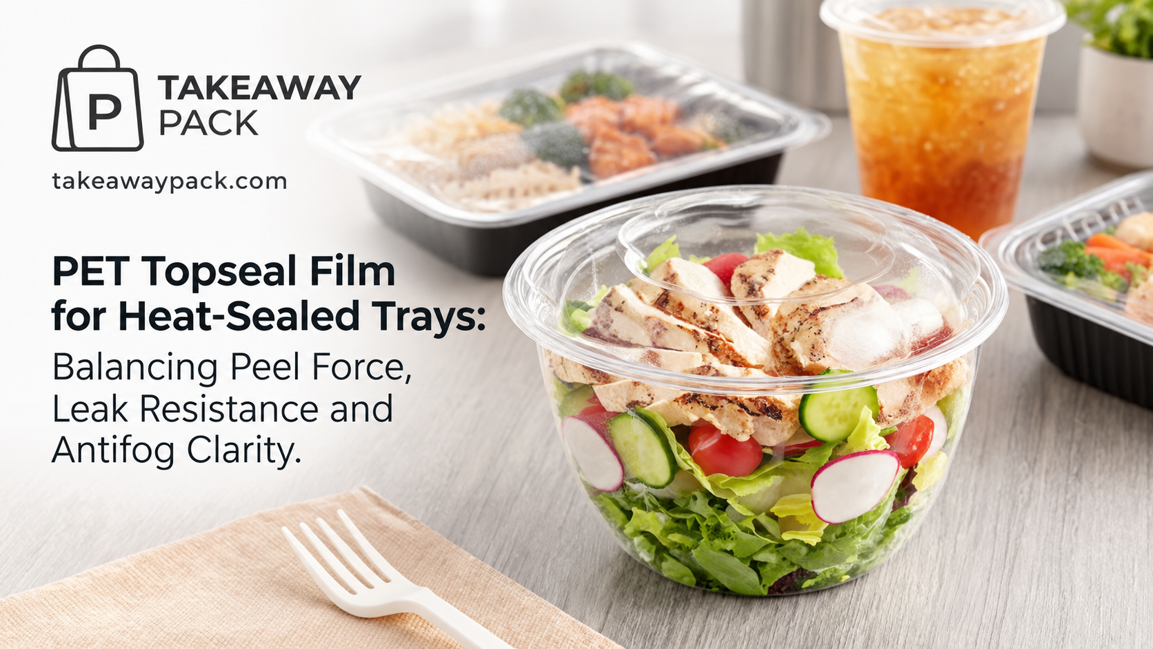 PET Topseal Film for Heat-Sealed Trays: Balancing Peel Force, Leak Resistance and Antifog Clarity cover image