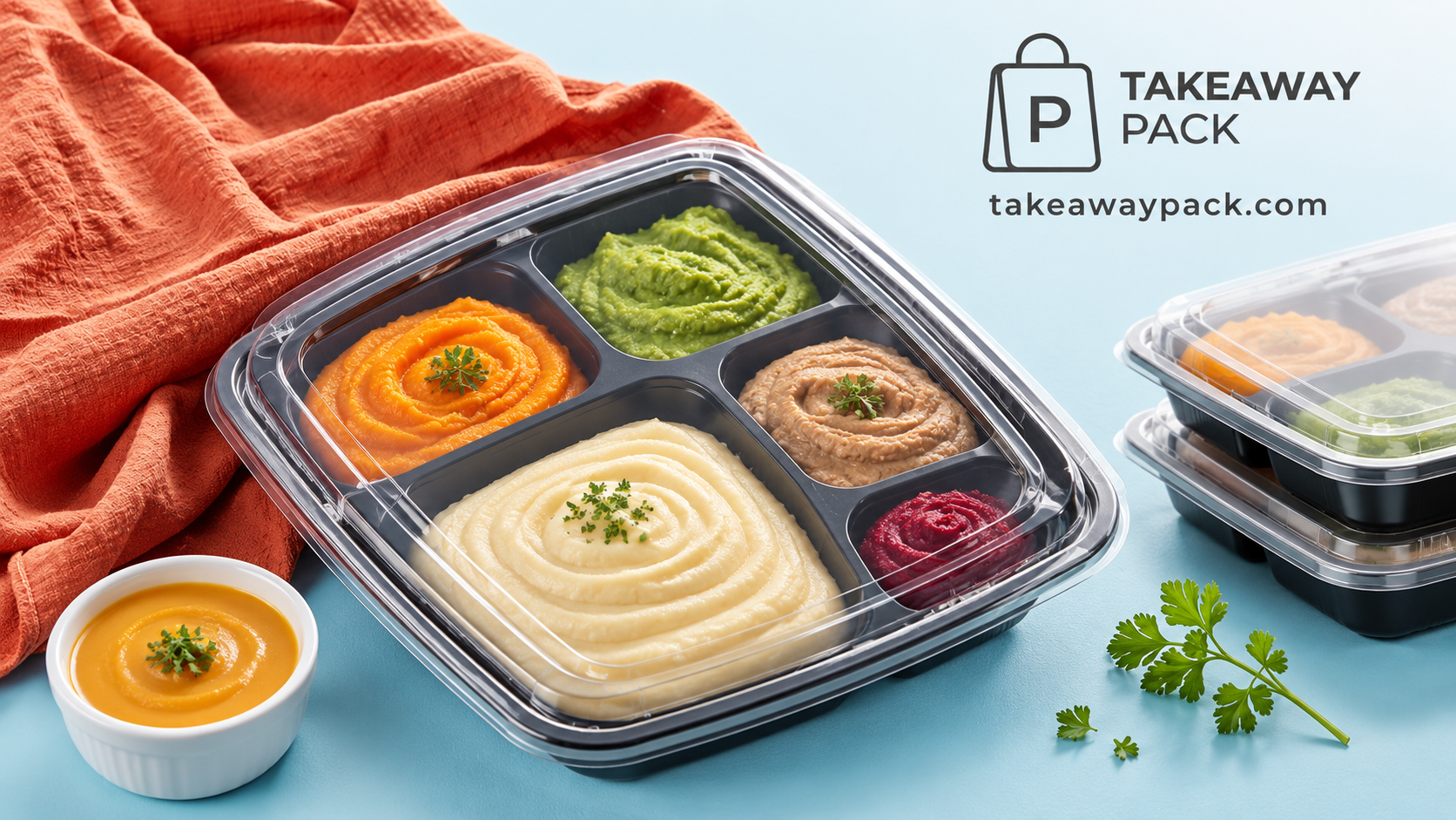 Sealed Compartment Trays That Keep IDDSI Pureed Meals Shaped, Separated and Microwave-Safe cover image