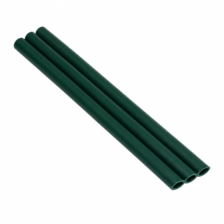 18 cm Degradable Three-Hole Angled Straw, Dark Green, 100 pcs