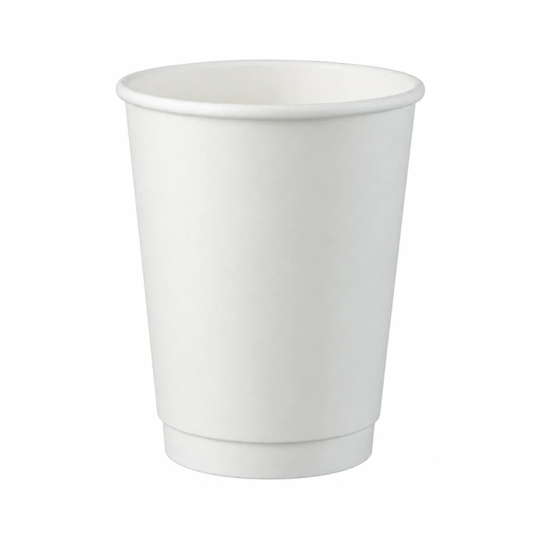 Double Wall Paper Cup 12 (400ml) - White