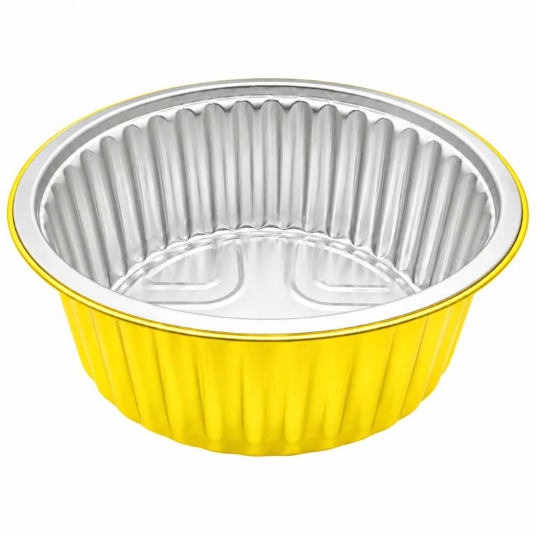 Aluminium Foil Round Container 1130ml (18cm dia) with PP lid