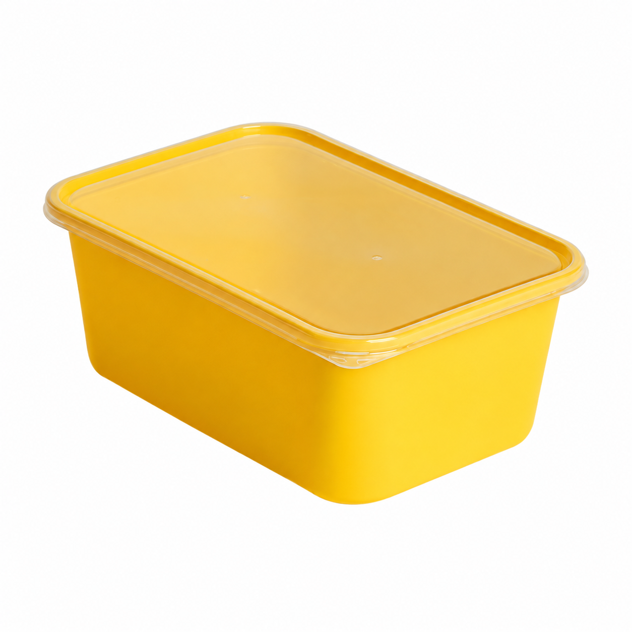 950ml export-version reinforced rectangular container (yellow)