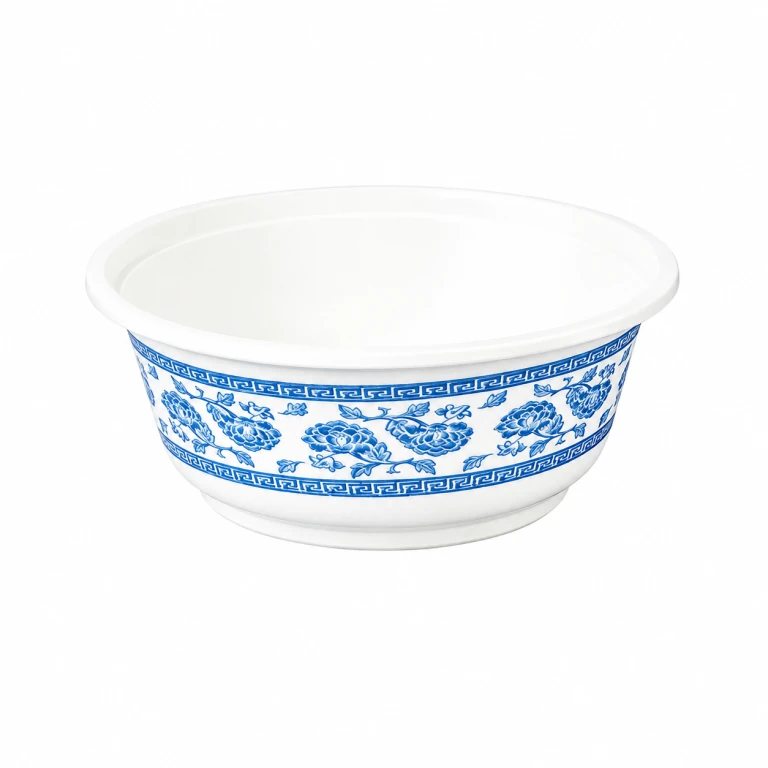 Disposable Blue-and-White Porcelain Pattern Bowl 360ml