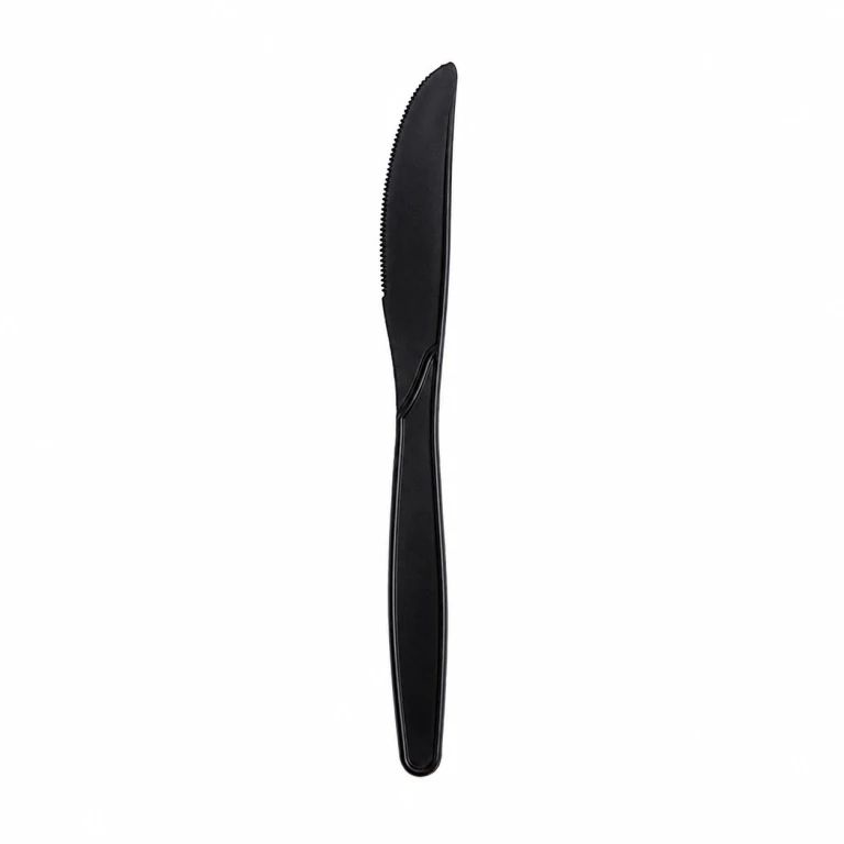 Corn Starch Black Knife 7 inch, bulk packed