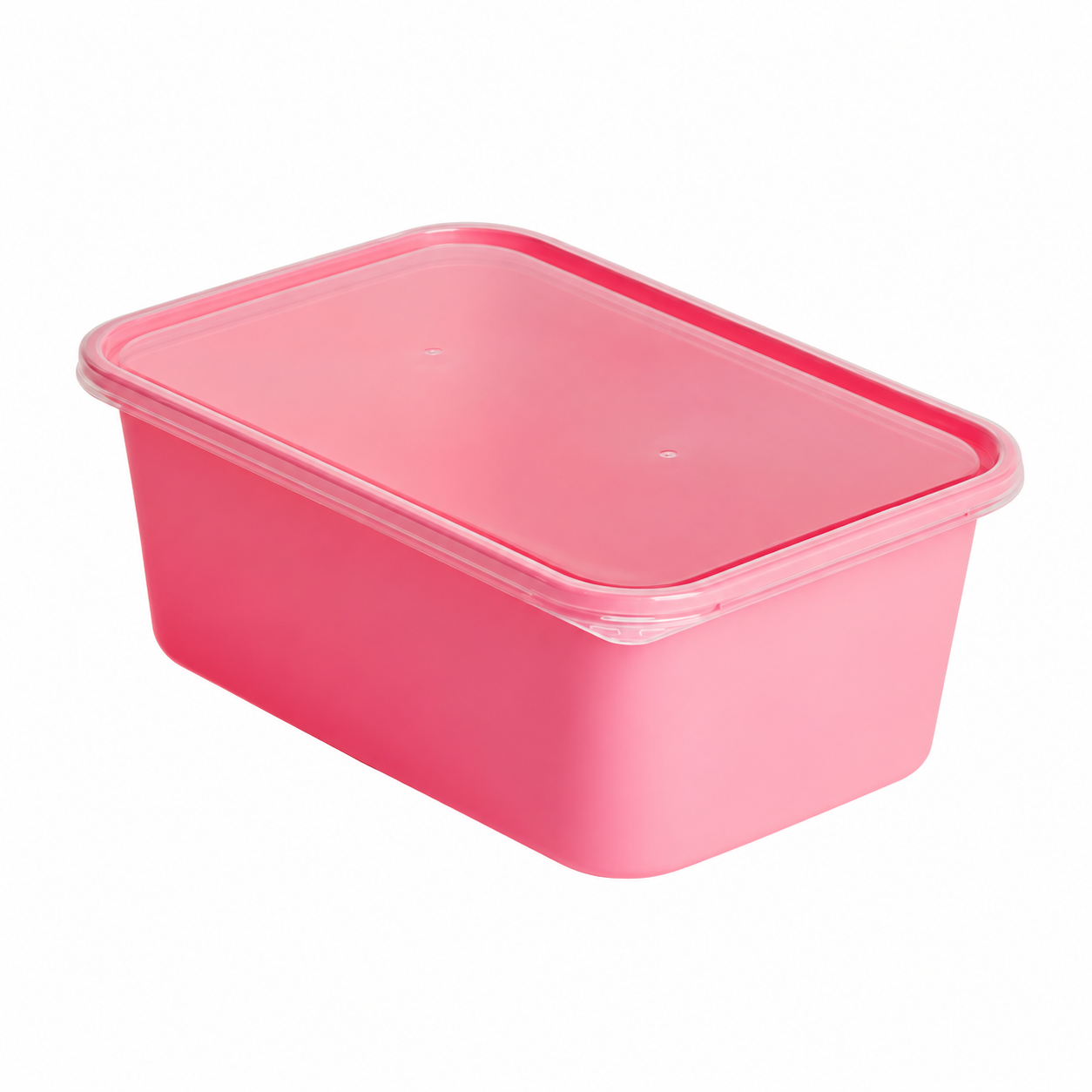 950ml export-version reinforced rectangular container (pink)