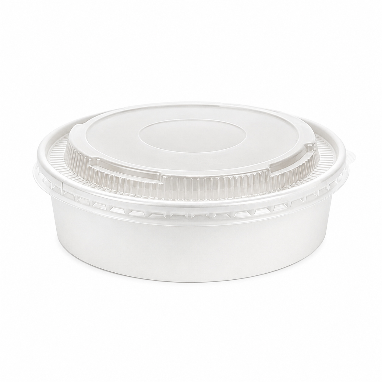 900ml White Cardboard Bowl with PP Lid