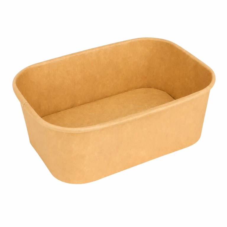 Kraft Paper Rectangular Takeaway Box 850ml