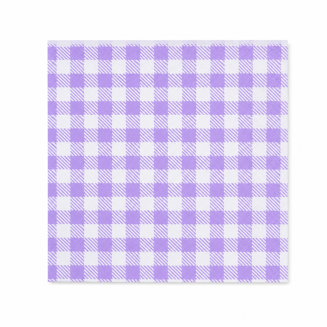 purple checkered paper-bag design