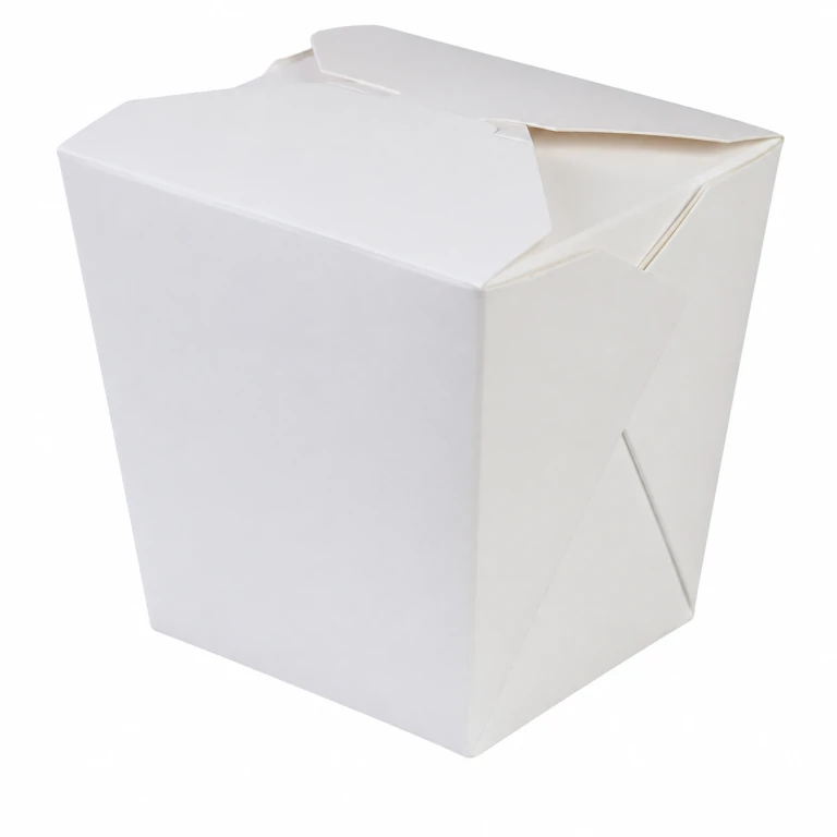 White Cardboard Lunch Box 32oz Square-base 960ml