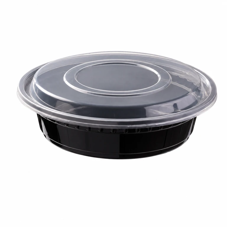 Black Round Bowl 400ml