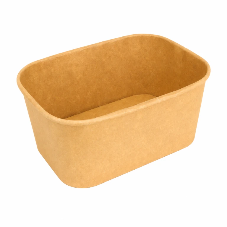 Kraft Paper Rectangular Takeaway Box 1000ml