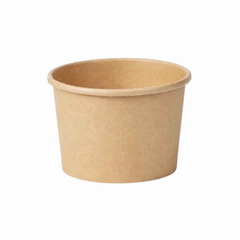 8oz Natural Kraft Paper Porridge Bucket (Lid Not Included)