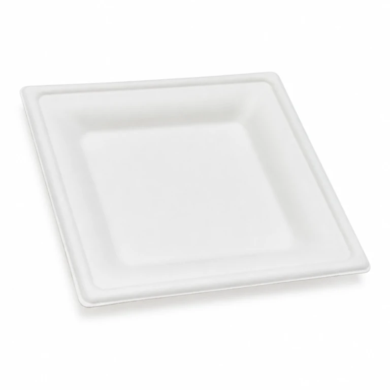 10-inch disposable sugarcane pulp biodegradable paper plate