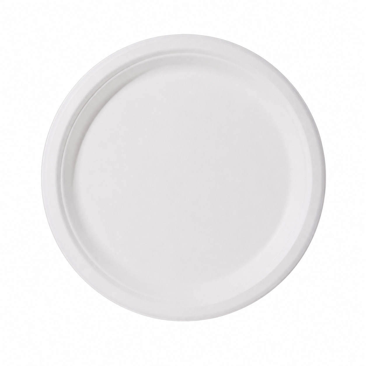 7-inch disposable sugarcane pulp biodegradable paper dinner plate