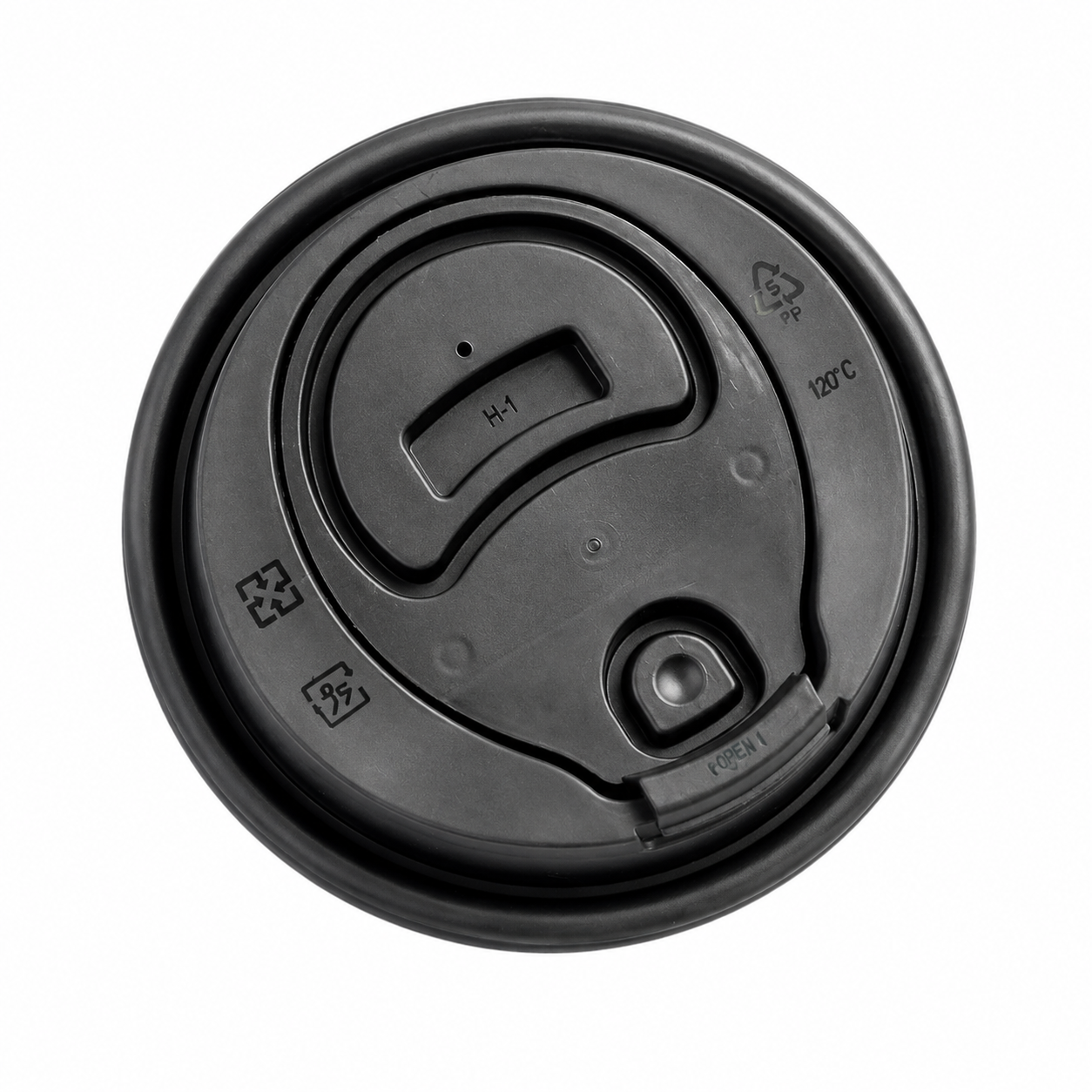 90mm Black Foldable (No Assembly) Lid