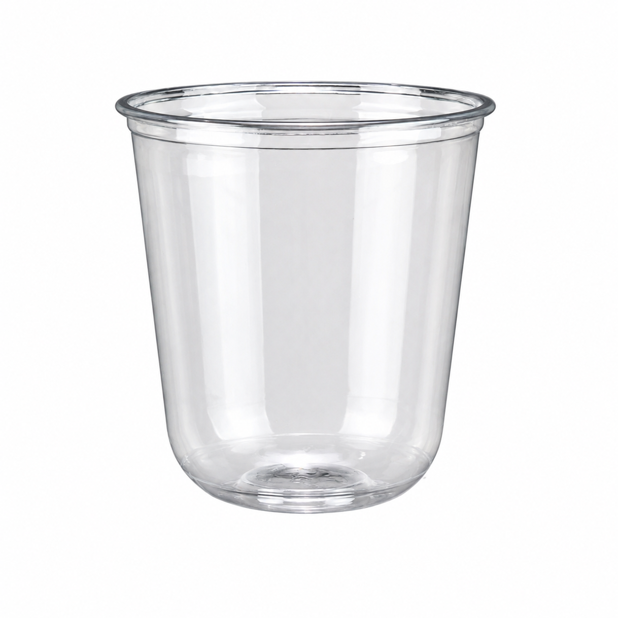 90 rim diameter: 14oz PET U-shaped cup