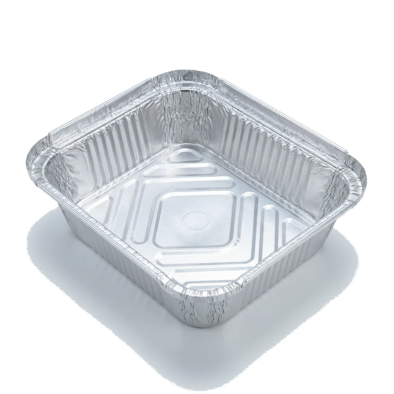 Aluminium Foil Square Container 185 700ml, no lid