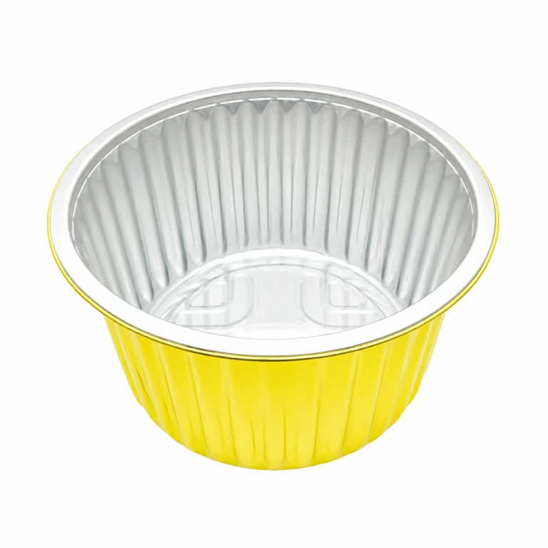 Aluminium Foil Round Container 1700ml (18cm dia) with PP lid