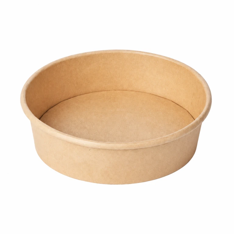 500ml Round Natural Kraft Paper Bowl (Lid Sold Separately)