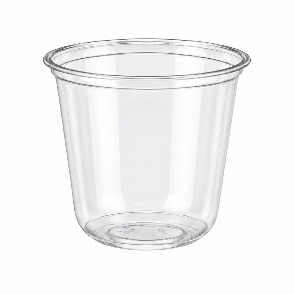 90 rim diameter: 10oz PET U-shaped cup