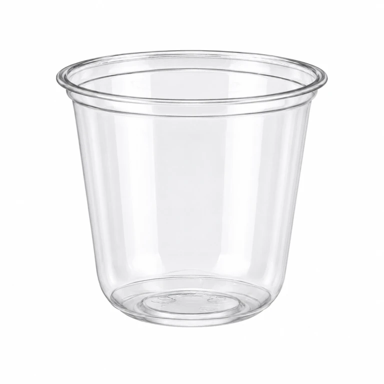 90 rim diameter: 10oz PET U-shaped cup