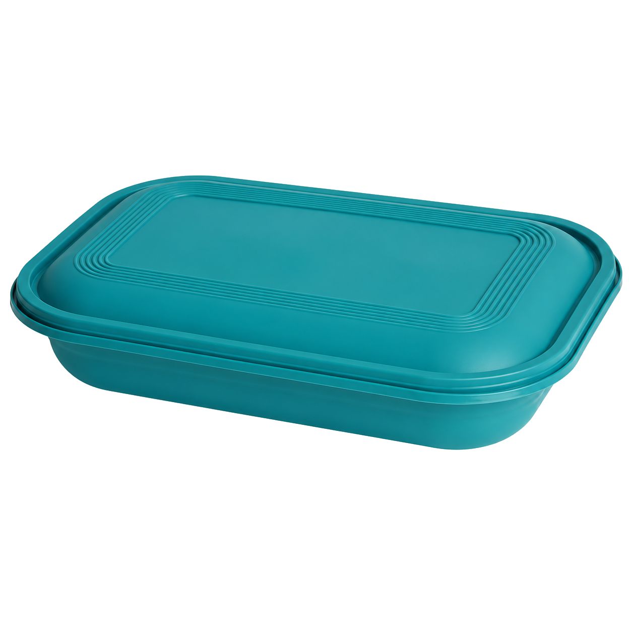 750ml latch-lock food container (green base/green lid)