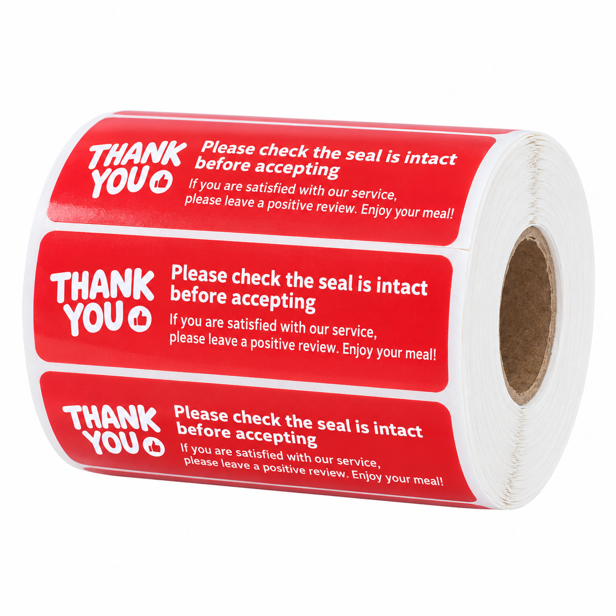8cm x 2cm Takeout Seal Label