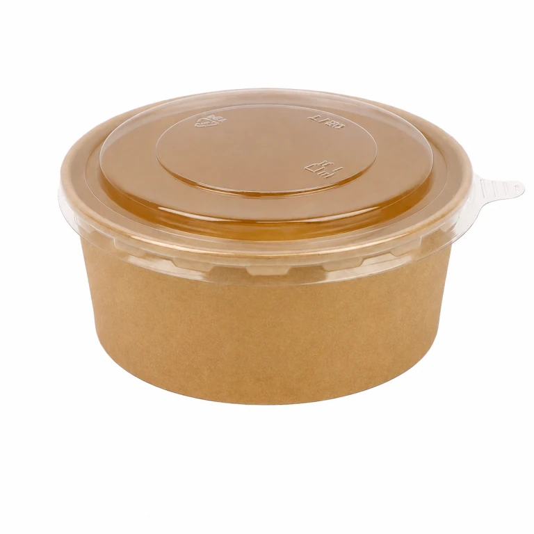 Kraft Paper Bowl 750ml with PET lid