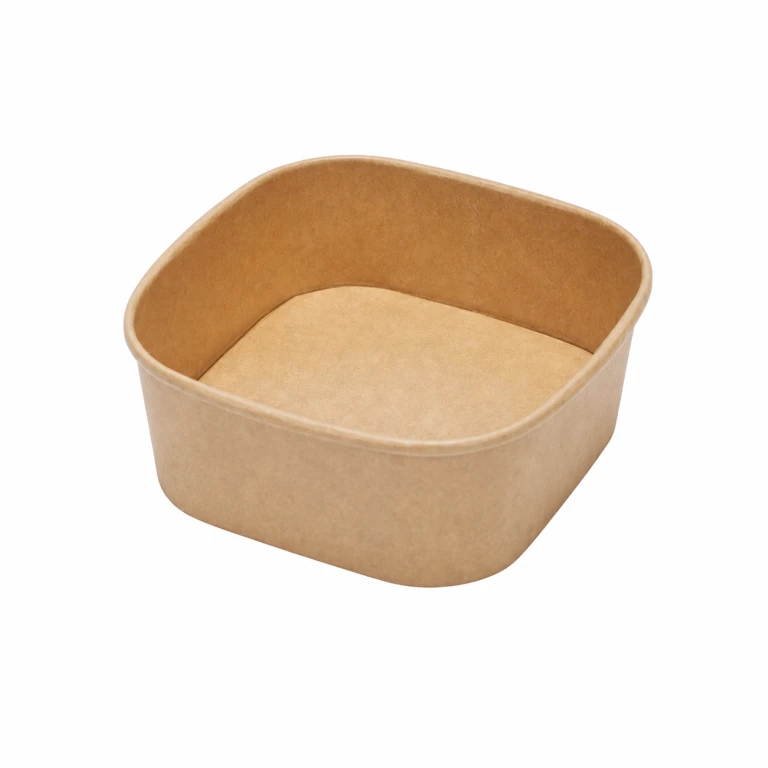 500ml Kraft Square Food Box (Lid Sold Separately)