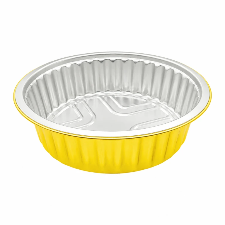 Aluminium Foil Round Container 920ml (18cm dia) with PP lid