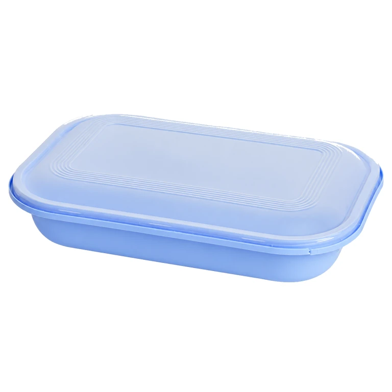 750ml latch-lock food container (blue base/blue lid)