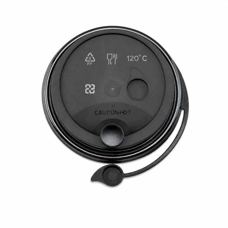 90mm Black Integrated Lid