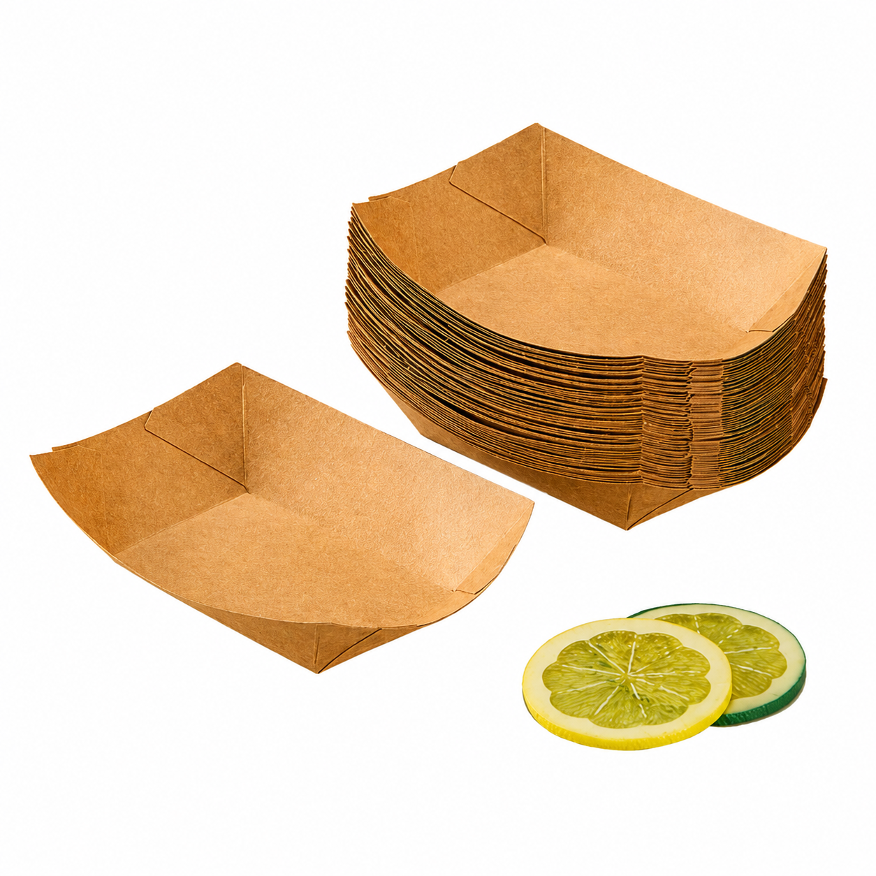 Coated Kraft Boat Box No. 1