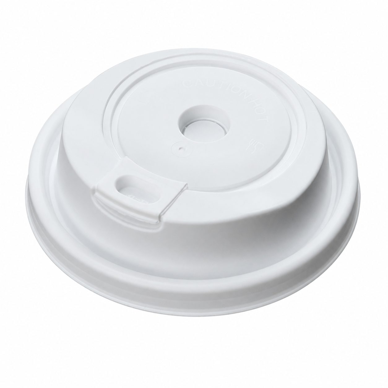 90mm White Paper-Plastic Dual-Use Rotating Lid