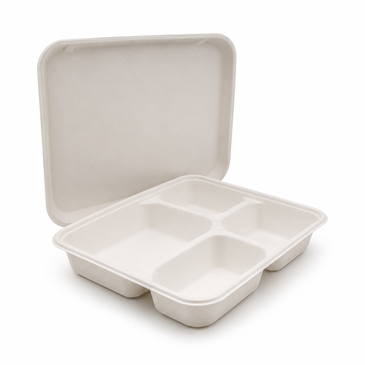 plant-fiber compartment tray