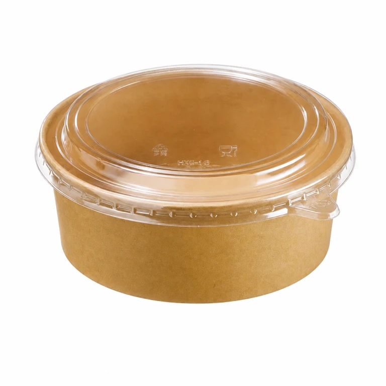 Kraft Paper Bowl 1100ml with OPS lid