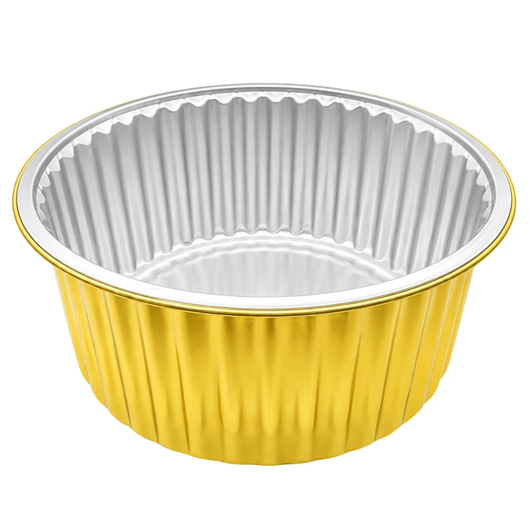 Aluminium Foil Round Container 3500ml (25cm dia) with PP lid