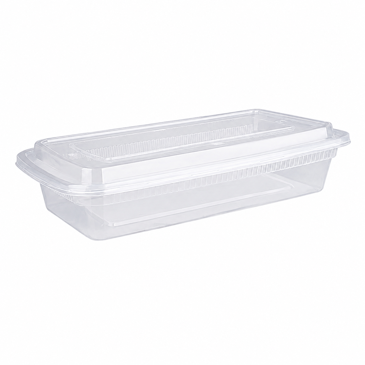 1000ml disposable plastic meal box with transparent bottom and cover