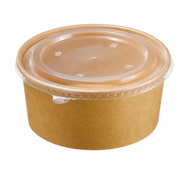 Kraft Paper Bowl 1300ml with PP lid