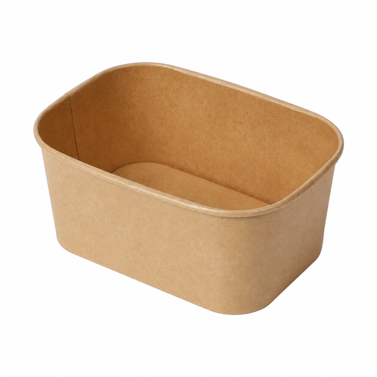 natural kraft paper rectangular container 1000ml (lid not included)