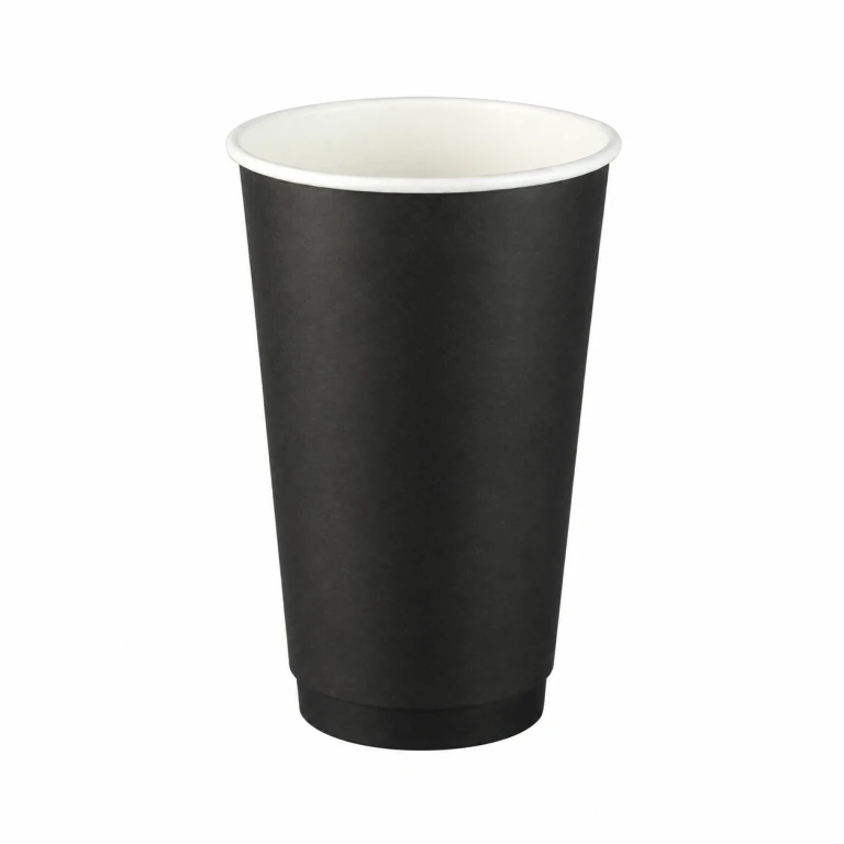Double Wall Paper Cup 16 (500ml) - Black