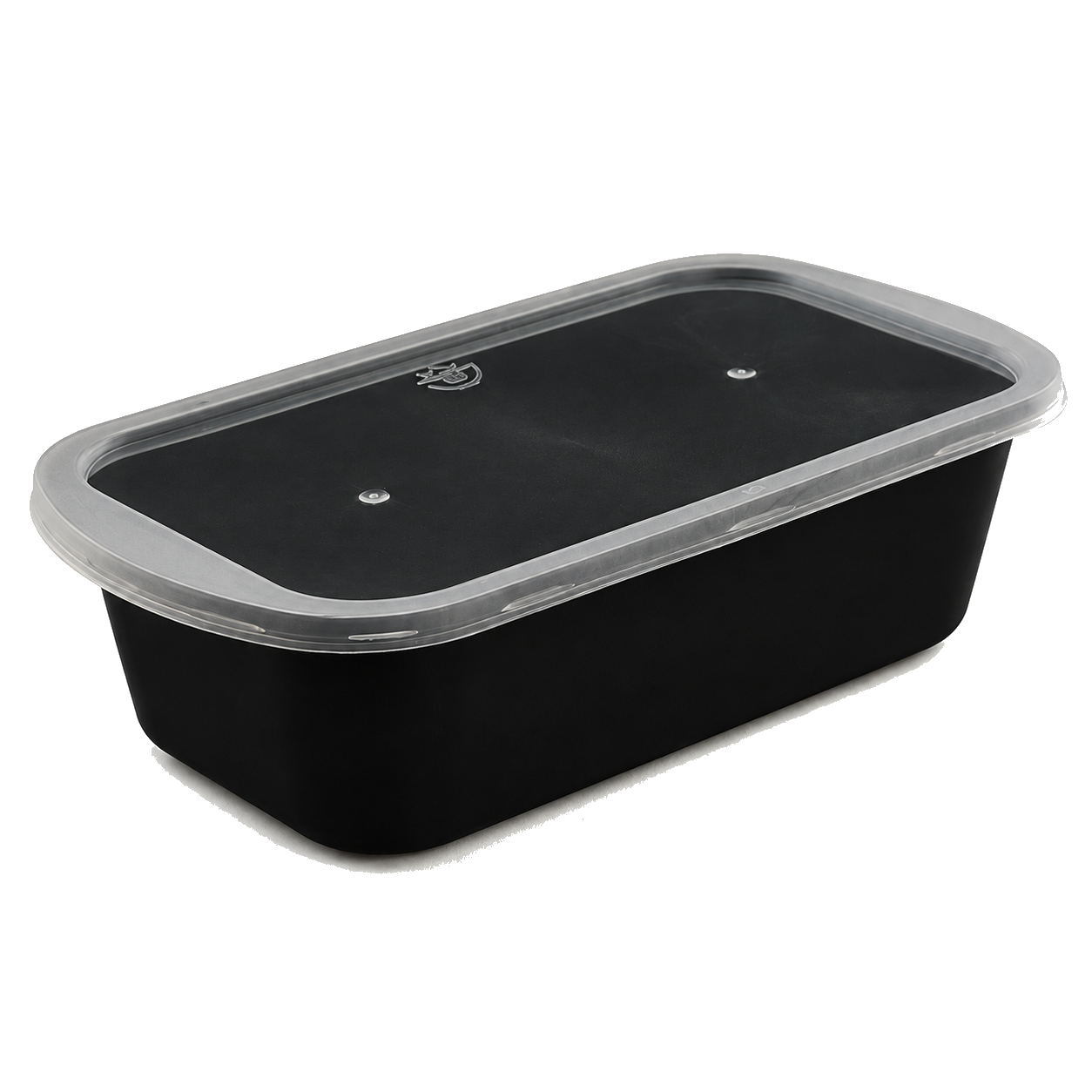 1000ml single-compartment Japanese-style food container (black)