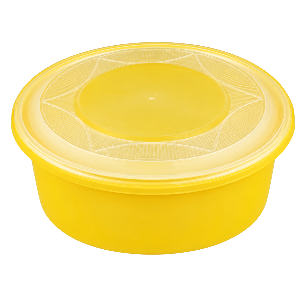 2500ml round tamper-evident food container