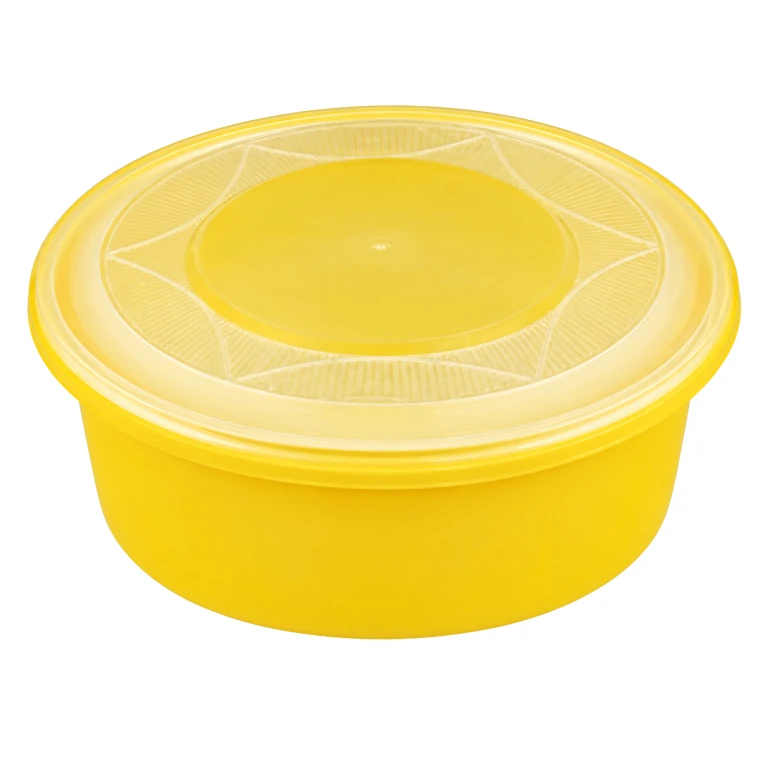2500ml round tamper-evident food container