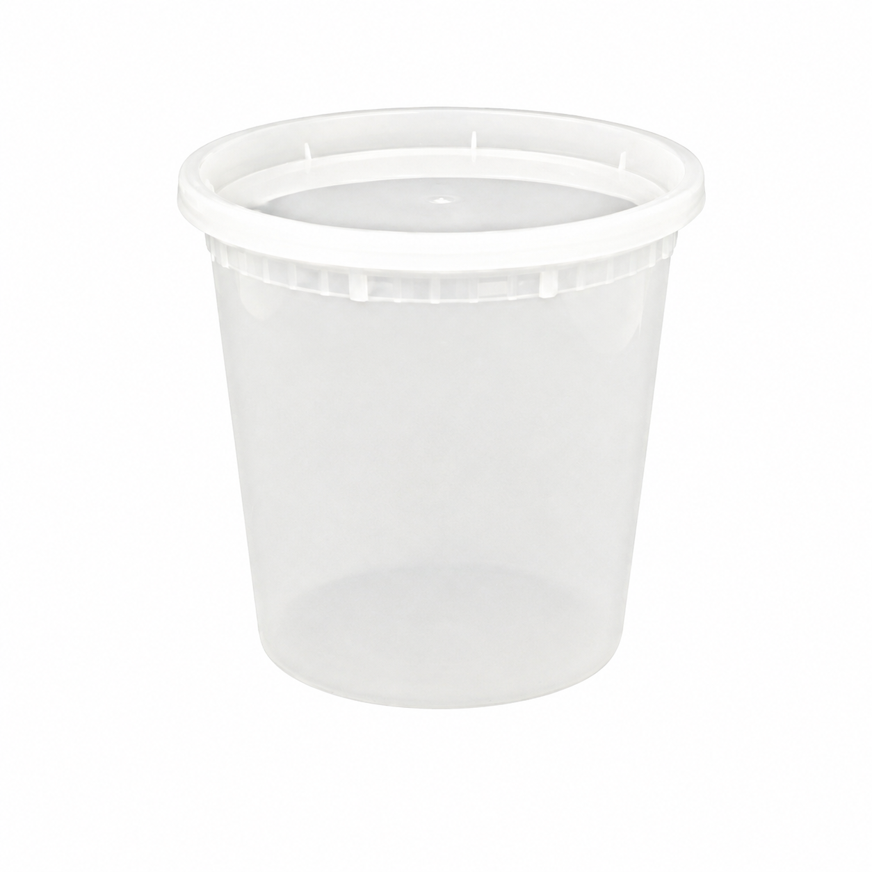 24OZoz Disposable PP Soup Bucket with Lid