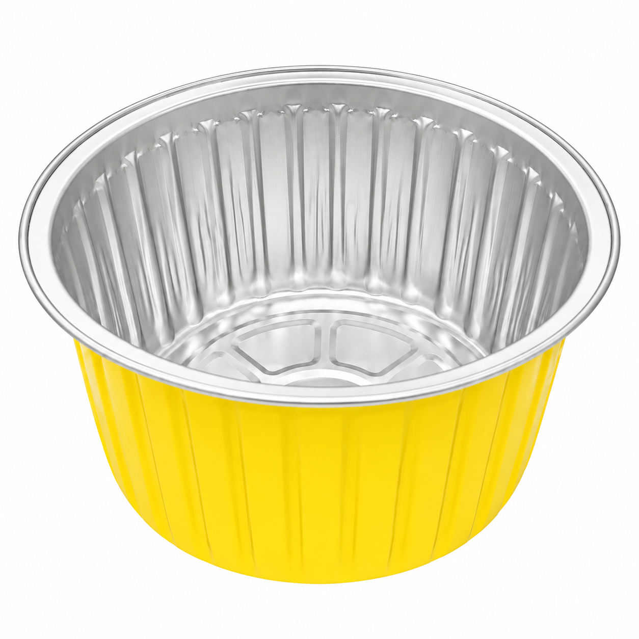 Aluminium Foil Round Container 620ml (14cm dia) with PP lid