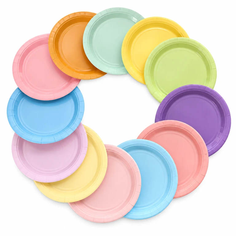 7-inch Macaron Color Paper Plate