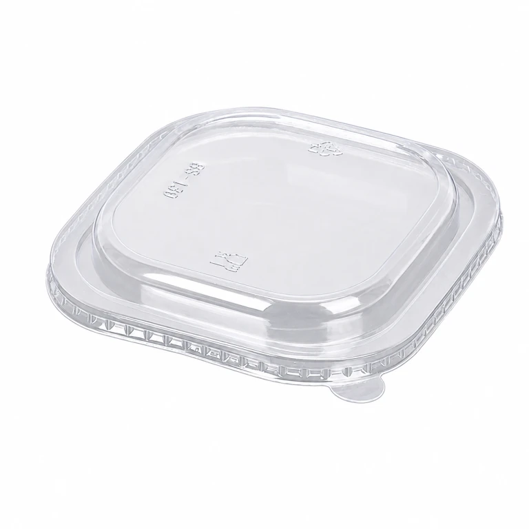 PET Lid for 500/650ml Square Food Box