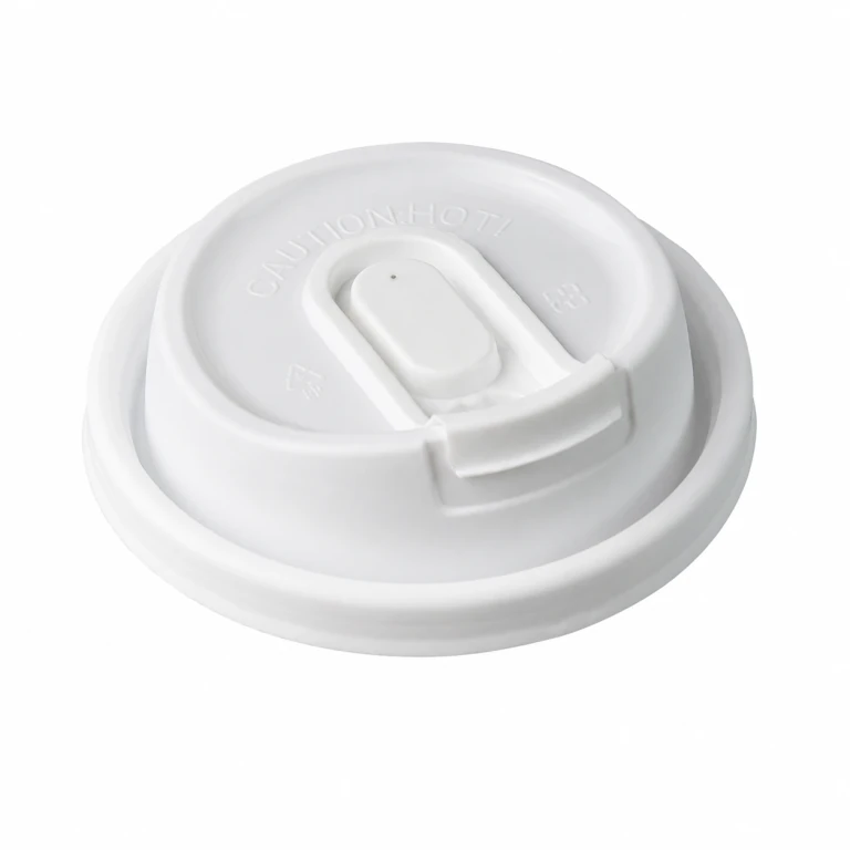 90mm White U-Shaped Lid