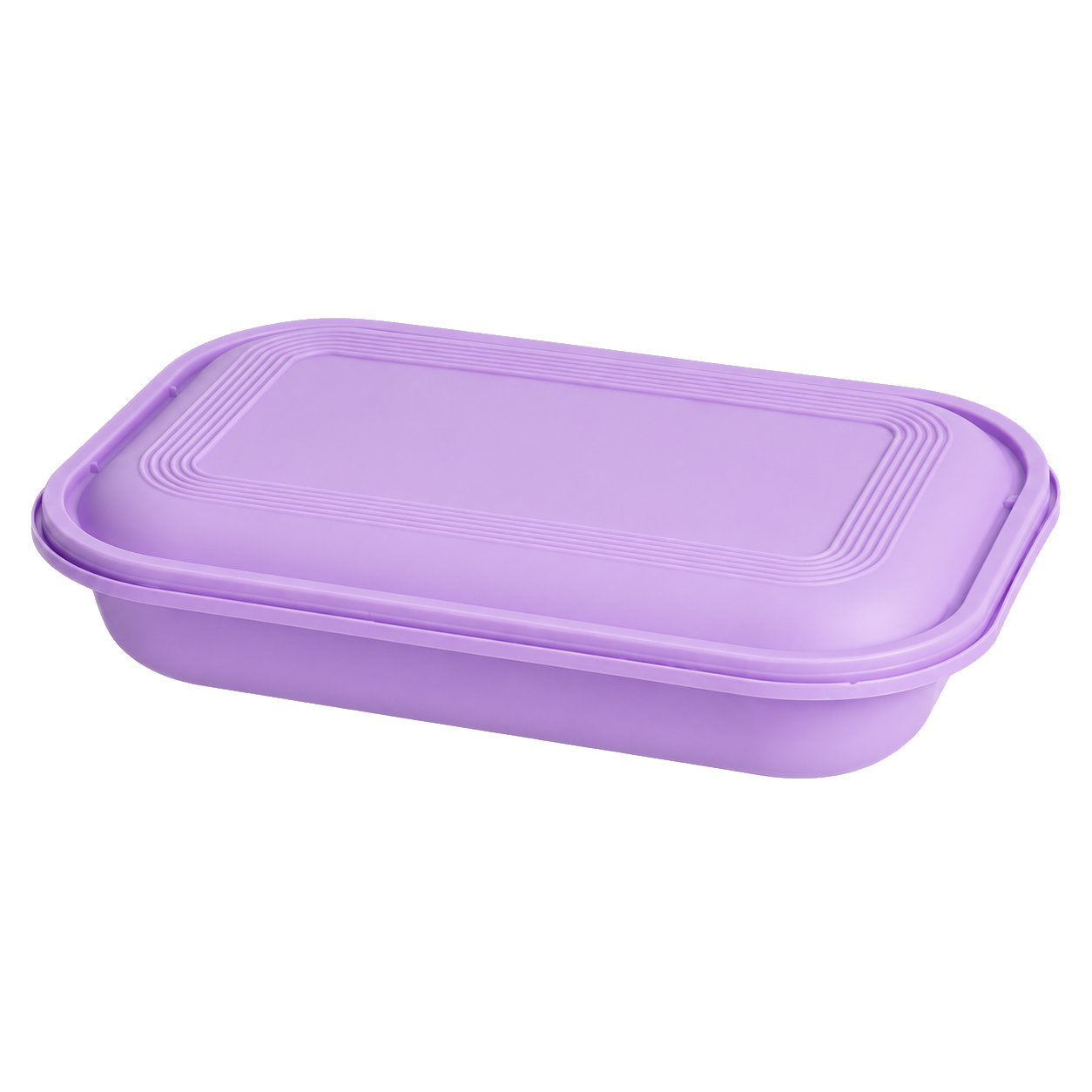 750ml latch-lock food container (purple base/purple lid)